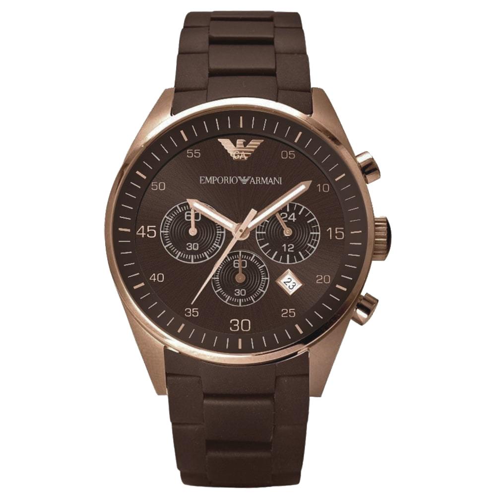 Emporio Armani Ladies Chronograph Brown Watch - AR5891